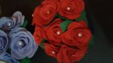 Peso de porta Bouquet de rosas
