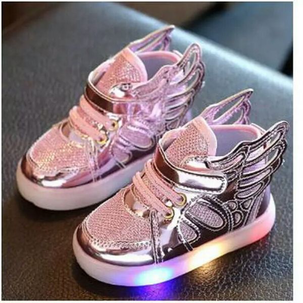 Tênis Led Feminino Asas de Anjo (Importado)