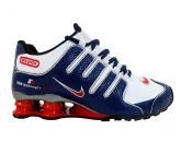 Tênis Nike Shox NZ BMW F1 Azul Royal e Branco