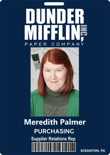 The Office Crachá Dunder Mifflin Merediht Palmer