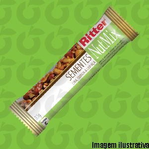 Barra Nutmix Sementes de Chia, Quinoa e Linhaça 30 Gramas Ritter Cx 12
