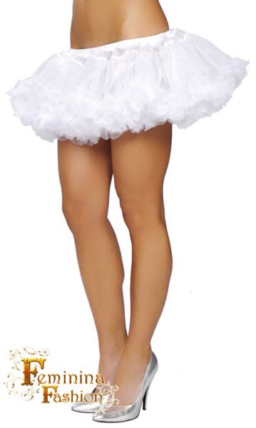 Saia de Tule Branca FF446