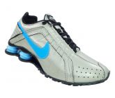 Tênis Nike Shox Junior Prata e Azul Bebê MOD:13828