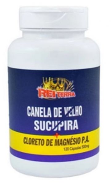 Canela de Velho + Sucupira + Cloreto de Magnesio P.A 120 Caps