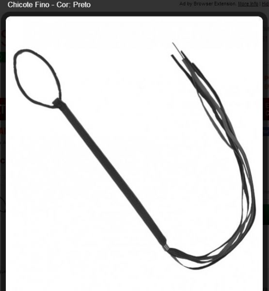 Chicote fino com franja