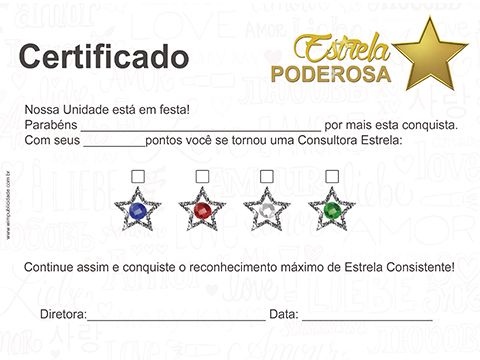 Certificado de Estrela