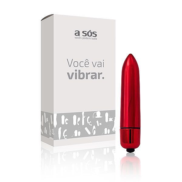 Cápsula Vibratória Power Full - Vermelha