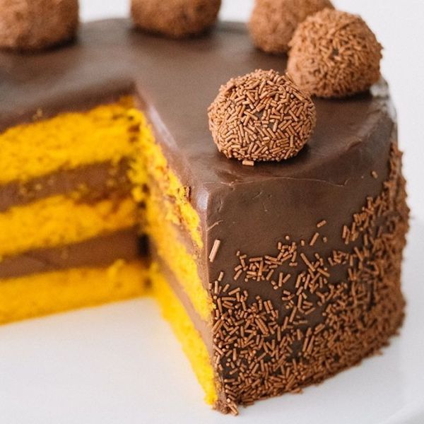 Bolo de Cenoura com Brigadeiro