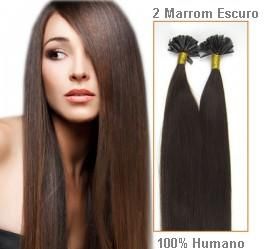 Cabelo Humano Marrom Escuro