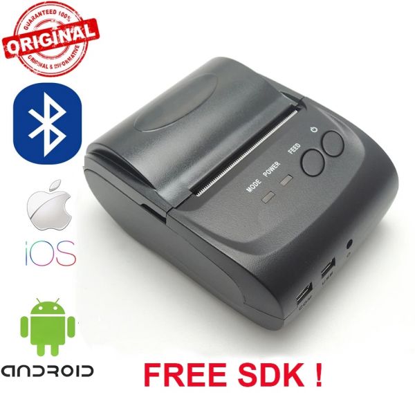 Zjiang 58mm Handheld POS Impressora de Recibos Térmica POS Android iOS Do Bluetooth Mini Impressoras