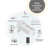 Tomada inteligente WiFi, Smart Plug Sem Fio Doméstica Multifuncional, Controle Remoto de Eletrodomés