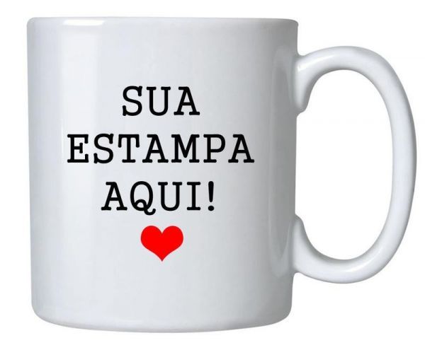 Caneca de porcelana personalizada - 330 mls