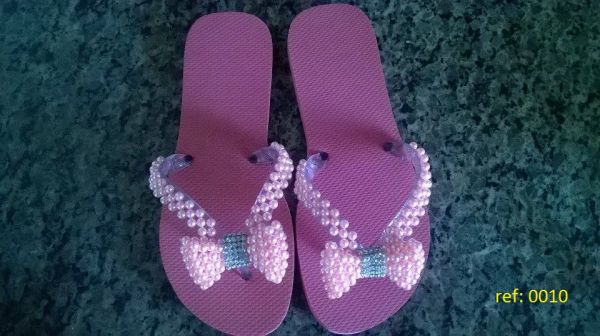CHINELOS FEMININOS  FLAT BORDADO