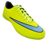Chuteira Futsal Nike Mercurial Victory 5 Verde Limão e Azul