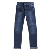 Calça Jeans Menino Básica Detalhe Em Bigode 3D 7843