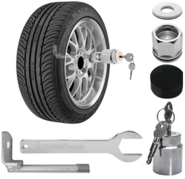 Trava Anti Furto para Estepe Externo Volkswagen, Fiat, Renault, Land Rover, Hyundai, Kia