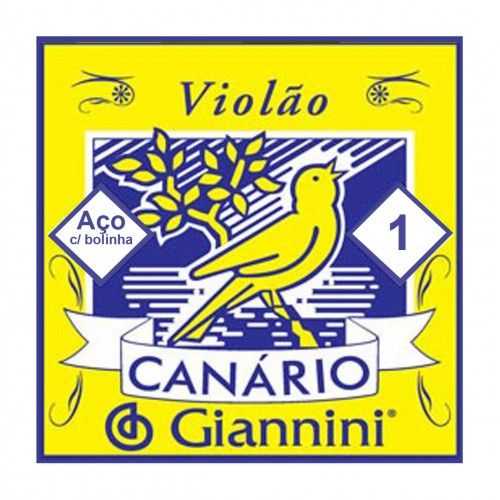 1ª Corda Mi Violão Aço Canário com Bolinha