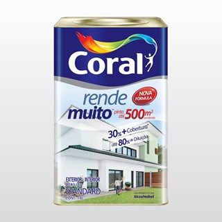 Tinta Acrílica Fosca Coral Rende Muito Branco Neve 18l Coral