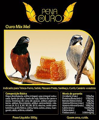 Pena de Ouro Extra Ouro Mel 500g.