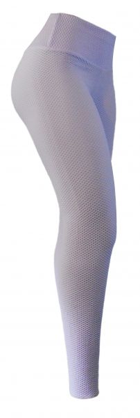 legging branca(P-M-G)cintura alta, jacquard piquet colmeia