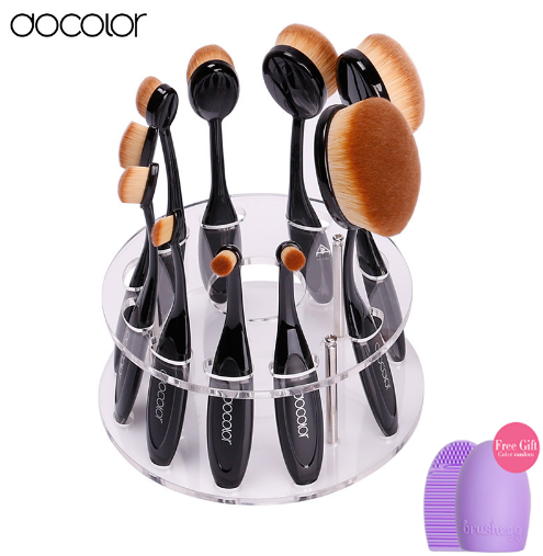 Kit de Pincel Oval + Suporte Docolor