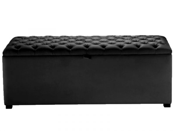 Recamier Solteiro Dubai Corino Preto SR Cabec