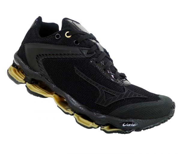 Tênis Mizuno Prophecy Lamborghini Preto e Dourado MOD:13720