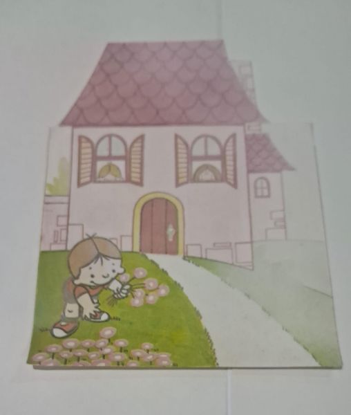 Papel Carta Menino Casa e Flores