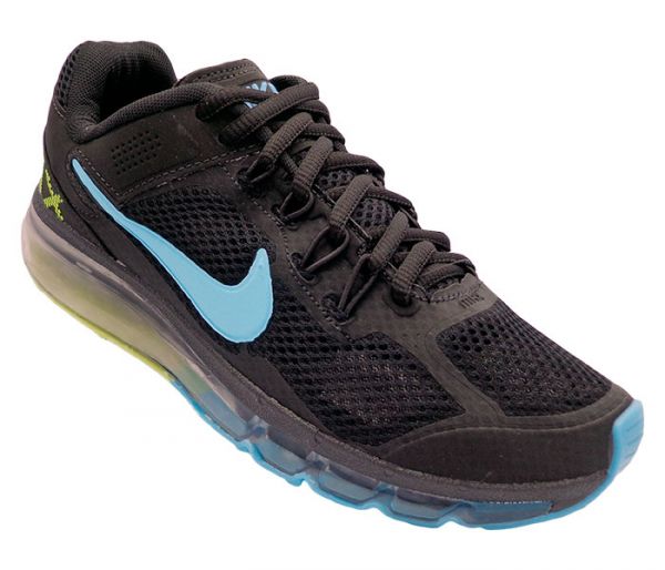 Tênis Nike Air Max 2013 Preto, Azul Bebê e Amarelo