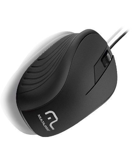 MOUSE USB MO222 EMBORRACHADO PRETO