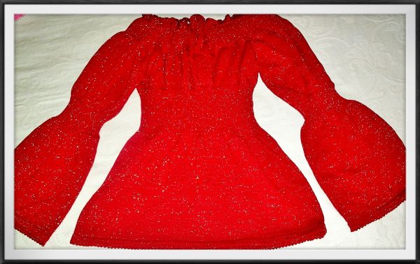 Bata Charmosa Vermelha com Lurex