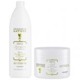 Alfaparf Precious Nature Kit Cabelos Longos e Lisos Shampoo (1000ml) e Máscara (500g)