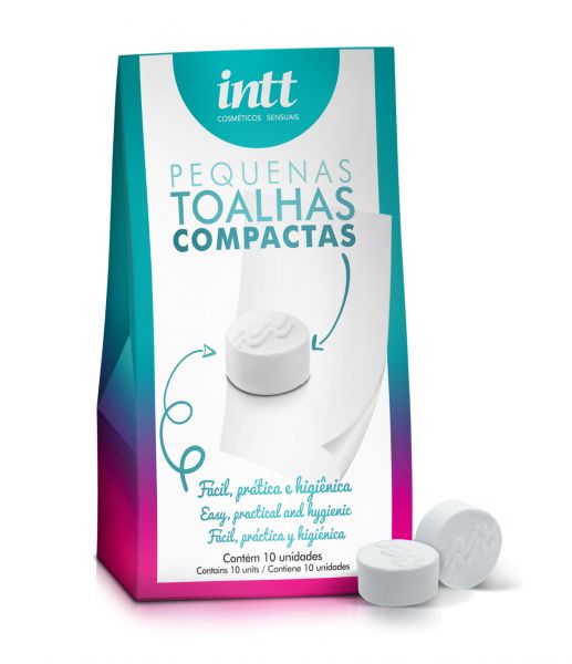 KIT COM 10 UNIDADES DE TOALHAS COMPACTAS.
