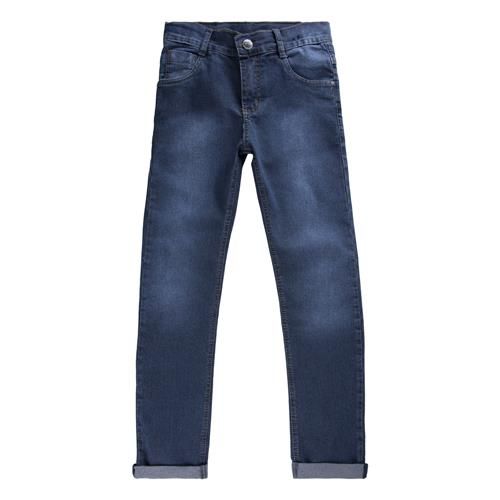 Calça Jeans Menino Básica Detalhe Em Bigode 3D 7843