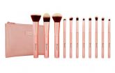 Original BH Cosmetics Conjunto de pincéis Metal rosê, FRETE GRÁTIS!