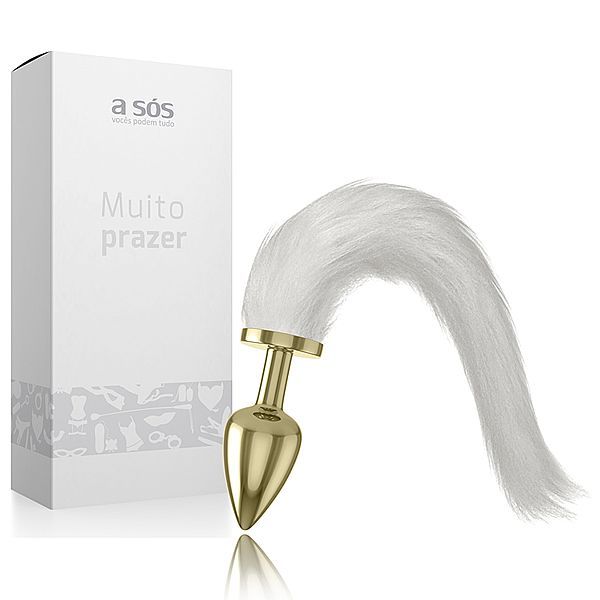 Plug Anal Metallic com cauda