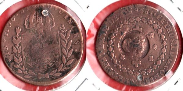 C606 - 40 com carimbo de 20 1825R