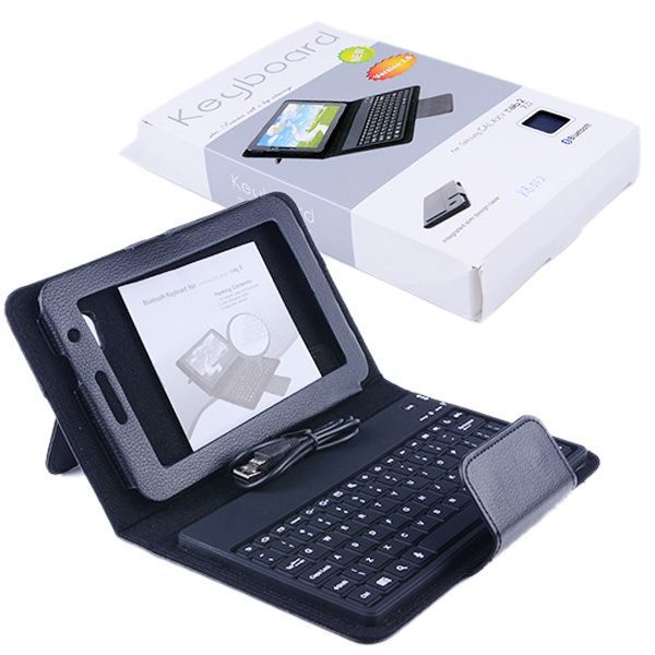 Capa Case Couro Teclado Bluetooth Samsung Tab - 7