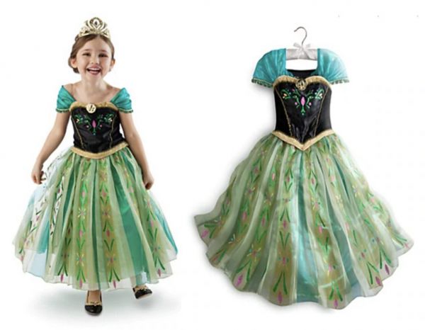 Fantasia Frozen Ana Verde cod 001