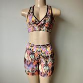 Conjunto Fitness Top + Bermuda Estampados