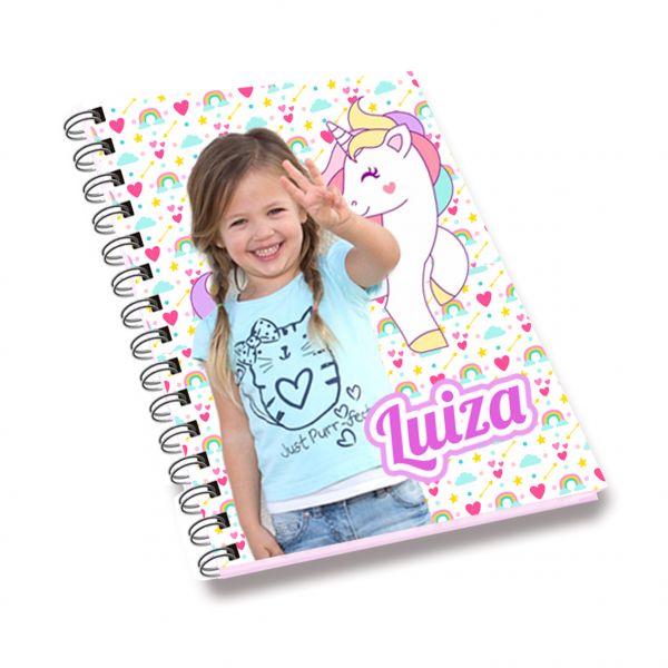 Caderno personalizado 14,8x21cm 100 folhas