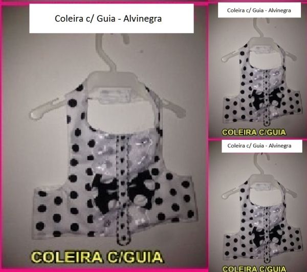coleiras com guia Alvinegra