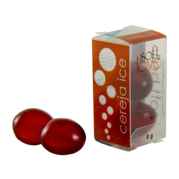 Bolinha Beijável Cereja ICE - 2 unid. Soft Love