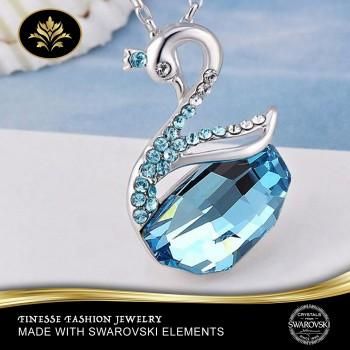 Colar Swan Blue