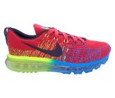 Tênis Nike Flyknit Air Max Vermelho e Azul