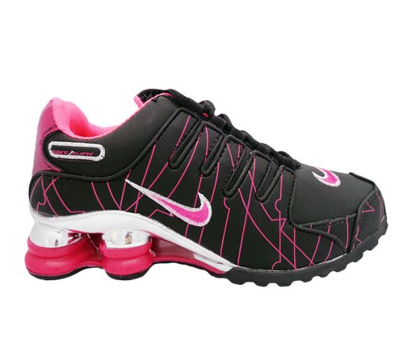 Nike Shox NZ Cromado Preto e Pink MOD:11665