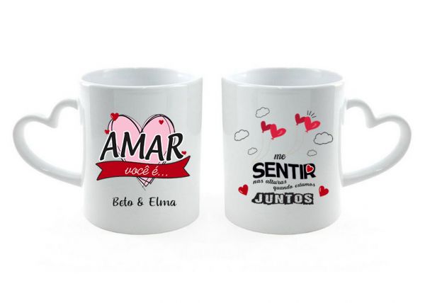 Caneca Love Porcelana