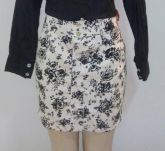 Saias de Brim Estampada