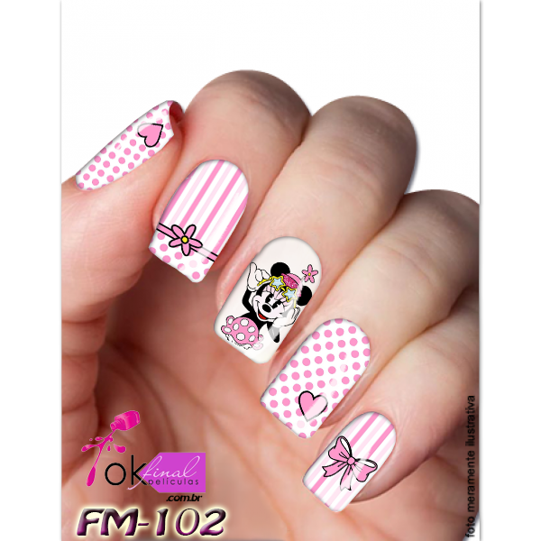 Adesivos para Unhas Mod.Minie Cód.Fm -102