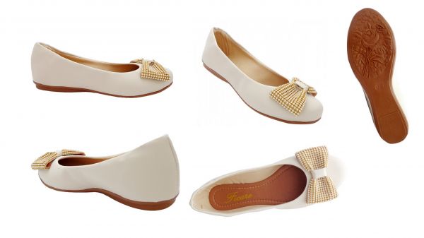 Sapatilha Feminina Ficare Creme